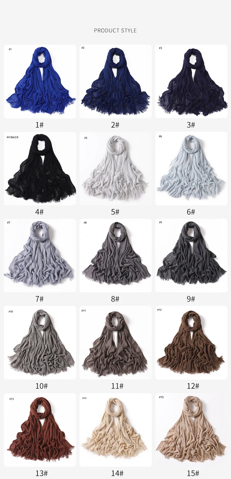 Women Muslim Crinkle Hijab Scarf Big Size Plain Shawls Femme Musulman Soft 100% Rayon Pleated Headscarf Islamic Hijab Headband