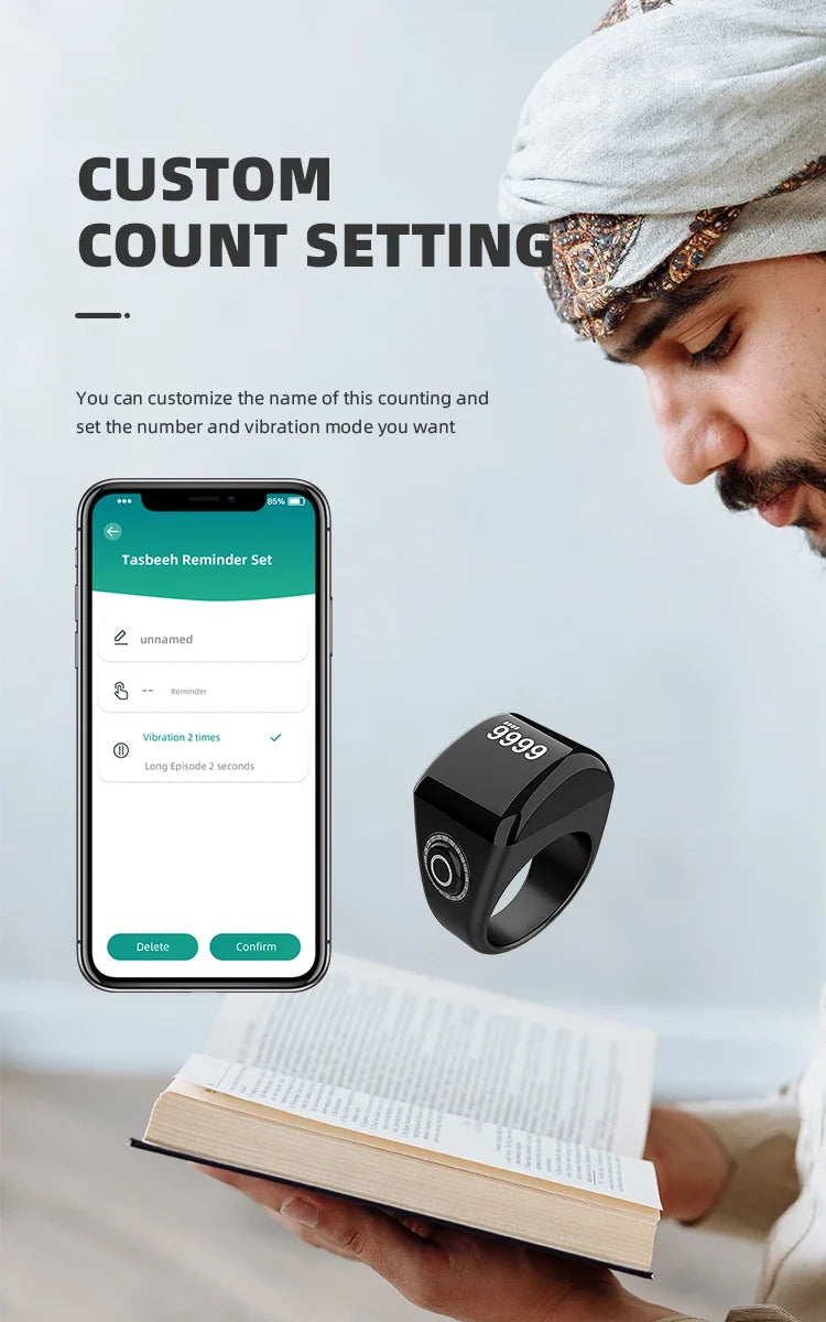 zikr ring Smart Muslim Islamic Electronic zikir counter tasbih Digital Ring Tasbeeh Finger Counter hajj and umrah gifts