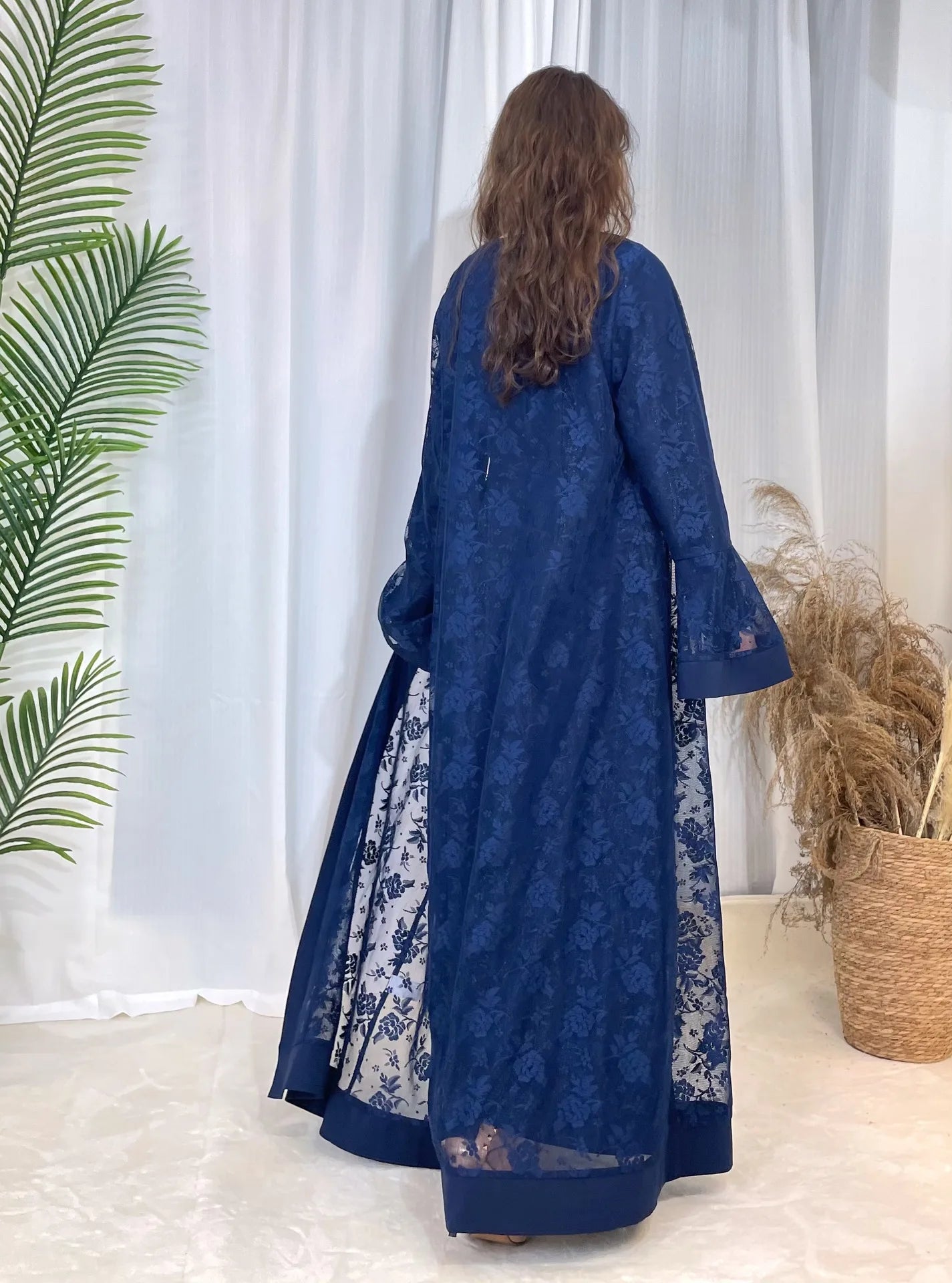 Ramadan Morocco Dubai Muslim Luxury Fashion Women's Islamic Traditional Clothing Arab Dress Kaftan Abaya Robe Robe