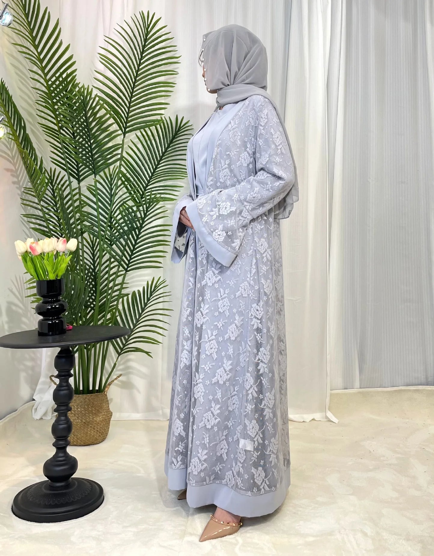 Ramadan Morocco Dubai Muslim Luxury Fashion Women's Islamic Traditional Clothing Arab Dress Kaftan Abaya Robe Robe