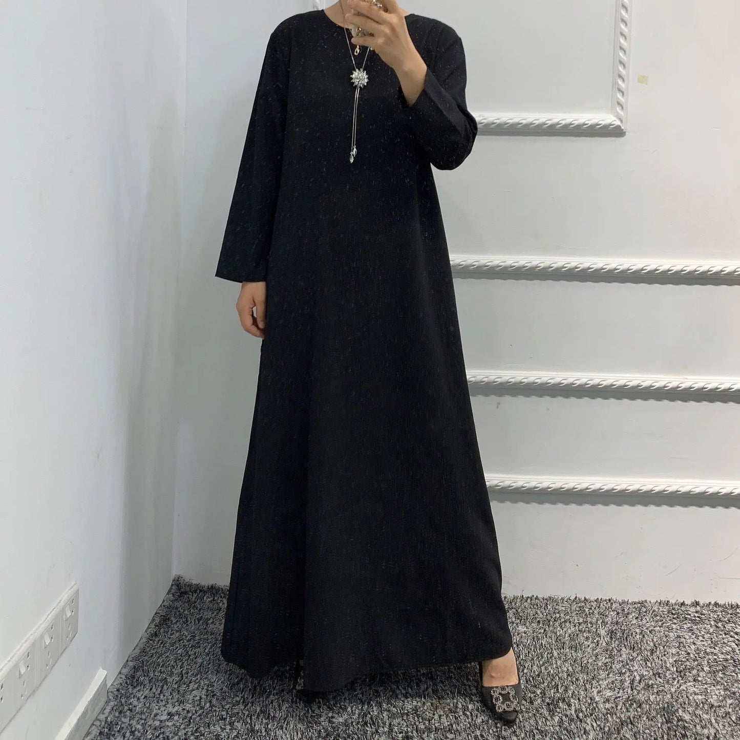 Fashion Muslim Kimono Abaya Cardigan Ramadan Dubai Turkey Eid Dress Sets for Women Islamic 2 Piece Sets Womens Outfits